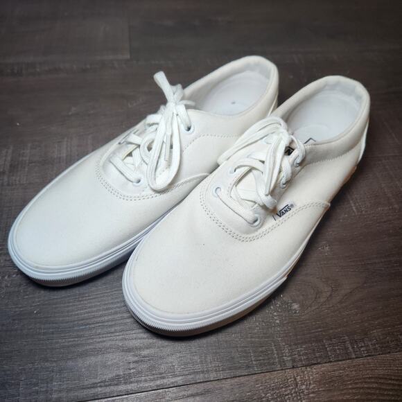 Vans Doheny Women’s US Size 8 Triple White Lace Up Skateboard Sneakers NWOT Shoe - Picture 4 of 9
